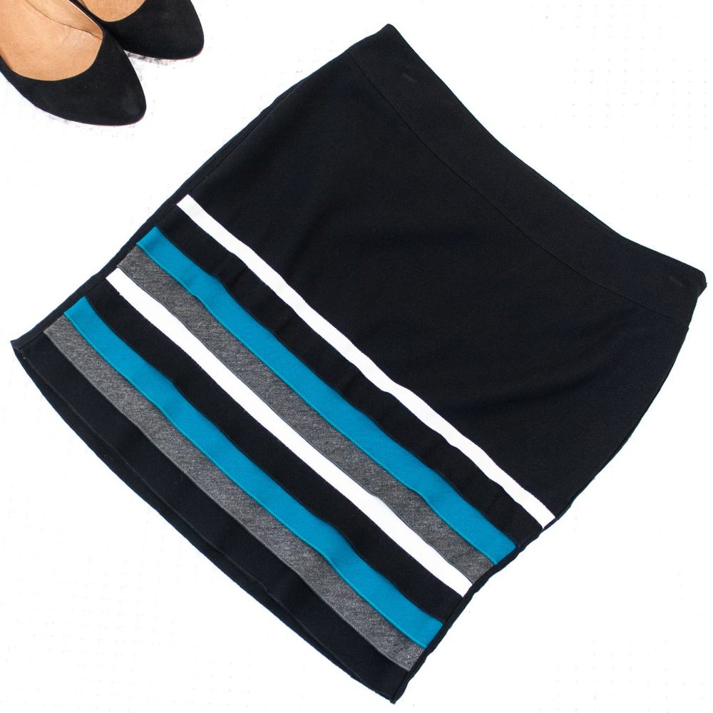 White House Black Market | Layered Stripe Skirt 4